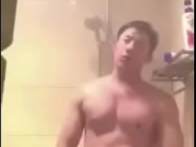 Asian hunk on cam, cute gay show