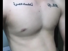 Gay Asian boy masturbates on Facebook