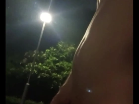 Public park adventure of an Asian cutie