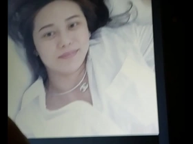 Cumtribute with an Asian MILF gay porn video