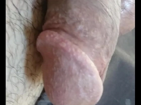 Small Asian guy showing off his big cock