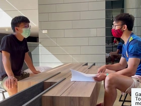 Muscular Vietnamese hunk has some hot solo action and gets paid for it.