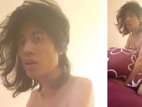 A horny twink enjoys cumming and moaning while tasting his own cum.