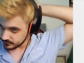 A Spanish man who plays video games has hardcore gay sex with an Asian man.