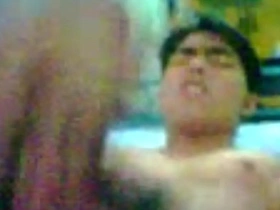 Gay teen Myquel Marasigan showing off his big dick