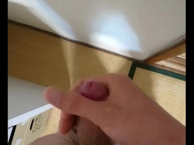 Solo Japanese gay boy’s climax